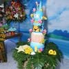 Viviane Araújo ganhou festa havaiana com direito a bolo hula-hula, decoração personalizada, presença do grupo de pagode 'Inocentes', ao vivo, e fantasia temática
