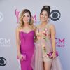 Maddie Marlow e Tae Dye na 52ª edição do Country Music Awards, realizada no Toshiba Plaza, em Las Vegas, neste domingo, 2 de abril de 2017