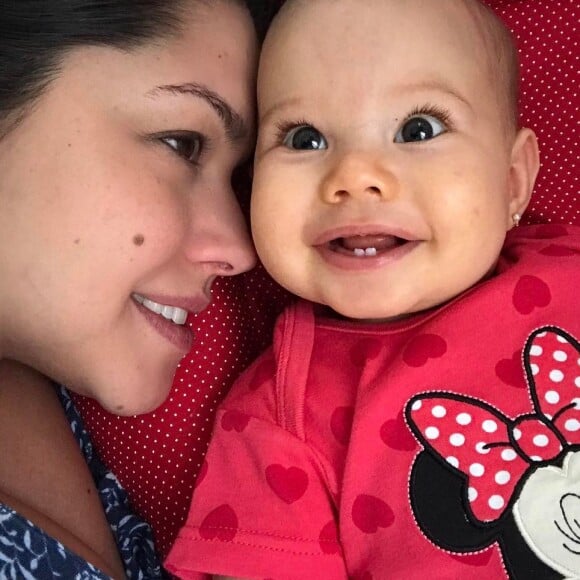 Mãe de Melinda, Thais Fersoza está no quinto mês de gestação e espera um menino