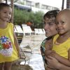 Isabella Santoni, embaixadora do Dia Mundial da Alegria, ficou encantada com as crianças e levou muita diversão para a garotada