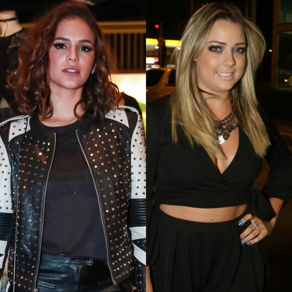 Bruna Marquezine e Carol Dantas, atual e ex de Neymar, vão a mesmo show de Bruno Mars na Espanha e tiram fotos parecidas na tarde desta sexta-feira, dia 07 de abril de 2017