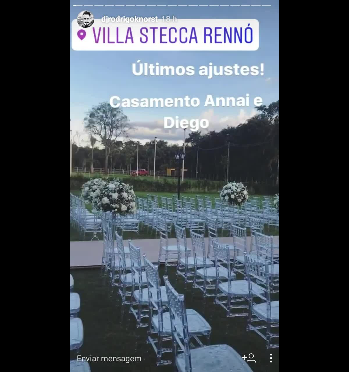 Vídeo Diego Dupla Sertaneja De Henrique Se Casou Com Annaí Bernardes Em Campo Grande Mato 3272