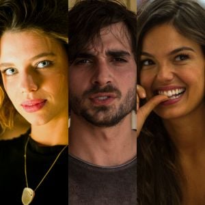 Cibele (Bruna Linzmeyer) descobre que Ruy (Fiuk), seu noivo, a traiu com Ritinha (Isis Valverde), que a provoca, na novela 'A Força do Querer'