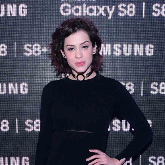 Sophia Abrahão também compareceu ao lançamento de um celular da Samsung