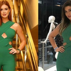 Marina Ruy Barbosa e Vivian, ex-'BBB17', usaram o mesmo macacão de R$ 1.500 em diferentes ocasiões