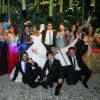 Manoel Rafaski e Vivian Amorim, do 'BBB17', posaram e se divertiram com ex-brothers durante festa de casamento