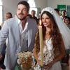 Ritinha (Isis Valverde) já é casada com Zeca (Marco Pigossi), na novela 'A Força do Querer'