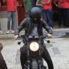 David Beckham passeou de moto por Ipanema, Zona Sul do Rio de Janeiro, nesta quinta-feira, 6 de março de 2014