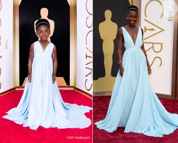 Lupita Nyong'o ganha versão mirim do look que usou no Oscar 2014