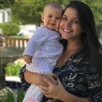 Thais Fersoza se surpreende com tamanho da filha, Melinda: '9 meses chegando'