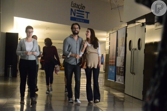 Rodrigo Santoro e Mel Fronckowiak sem divertem juntos em ida no Shopping da Gávea