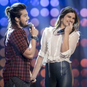 Luan Santana e Camila Queiroz cantaram juntos em show do cantor na terra natal da atriz, Ribeirão Preto