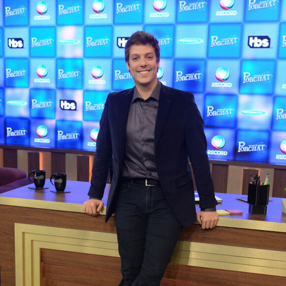 Fábio Porchat ligou durante uma gravação de seu programa para Pedro Bial, seu novo concorrente