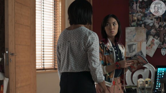 No capítulo de 15 de maio de 2017 de 'Malhação - Viva a Diferença' Mitsuko (Lina Agifu) ordena que Tina (Ana Hikari) se afaste de Anderson (Juan Paiva) e Ellen (Heslaine Vieira)