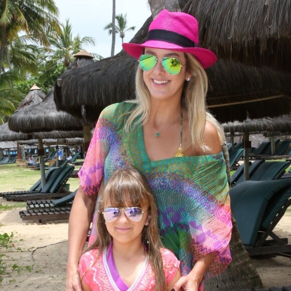 A apresentadora Ticiane Pinheiro é mae da pequena Rafaella Justus, de 7 anos