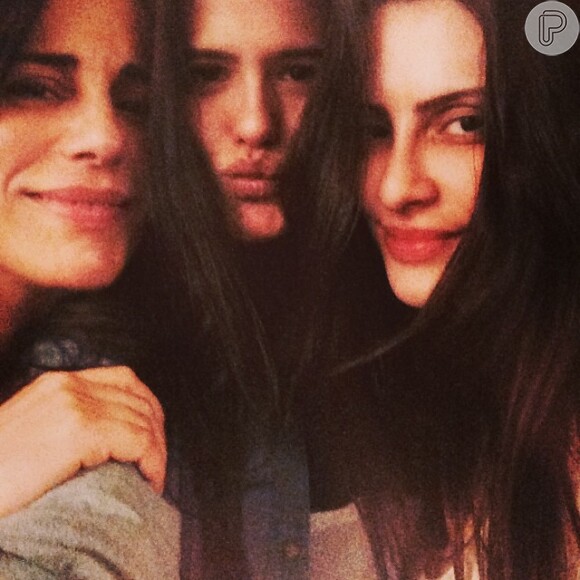 Gloria Pires, Antonia Morais e Cleo Pires posam em 'selfie', em 12 de março de 2014