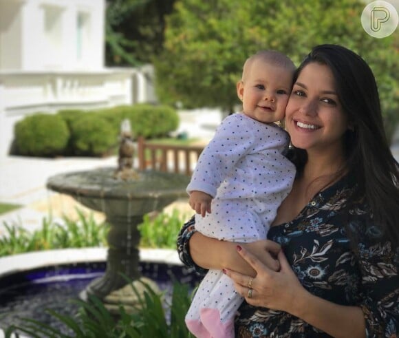 Mãe de Melinda, de 9 meses, Thais Fersoza está grávida do segundo filho