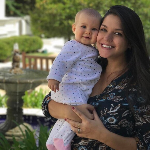 Mãe de Melinda, de 9 meses, Thais Fersoza está grávida do segundo filho