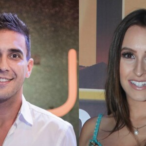 André Marques e Carla Diaz foram vistos aos beijos, diz o colunista Leo Dias, do programa 'Fofocalizando', nesta quarta-feira, 10 de maio de 2017