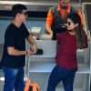 Ex-BBB Vivian e Manoel embarcaram em aeroporto no Rio de Janeiro
