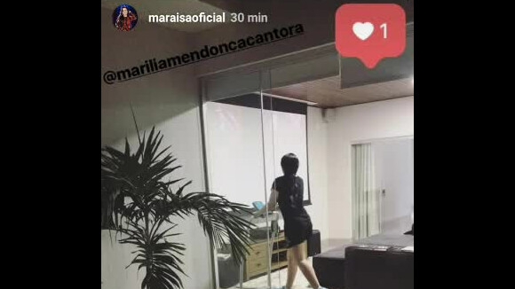 Maraísa, dupla de Maiara, malha ao som de sertanejo após bariátrica nesta quarta-feira, dia 10 de maio de 2017