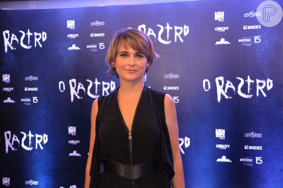 Cláudia Abreu também está no elenco do filme 'O rastro', cuja pré-estreia aconteceu no Kinoplex Rio Sul, no Rio de Janeiro, nesta quarta-feira, 10 de maio de 2017
