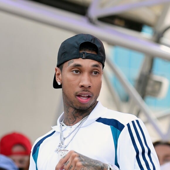 Tyga foi clicado deixando o restaurante 'Nobu' juntos pela imprensa internacional