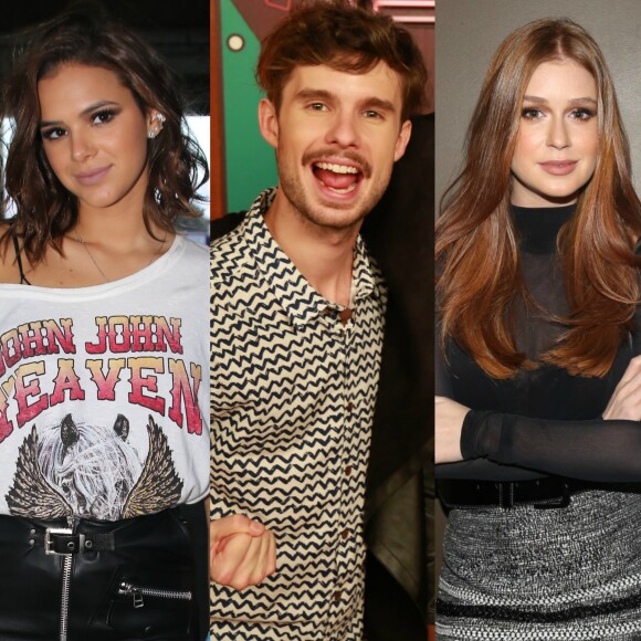 Ex-crush de Bruna Marquezine e Marina Ruy Barbosa, Caíque Nogueira contou que mantém amizade com atrizes nesta sexta-feira, 12 de maio de 2017