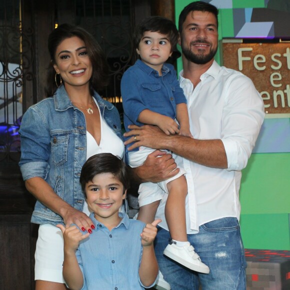 'Infelizmente não poderia passar esse dia especial com você', disse o marido de Juliana Paes