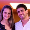 Juliano Laham surpreendeu Juliana Paiva ao comemorar o primeiro ano de namoro: 'Te amo'