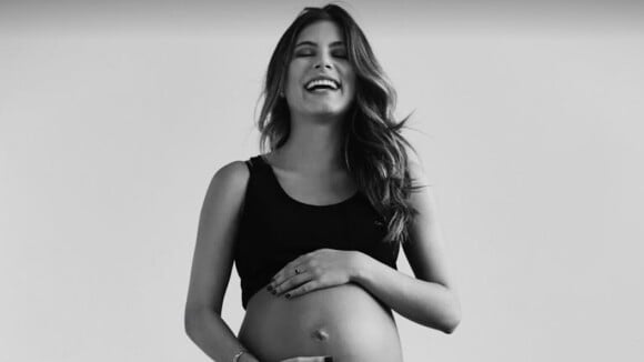 Bruna Hamú relembra gravidez em foto e brinca: 'Julinho Seninha queimou largada'