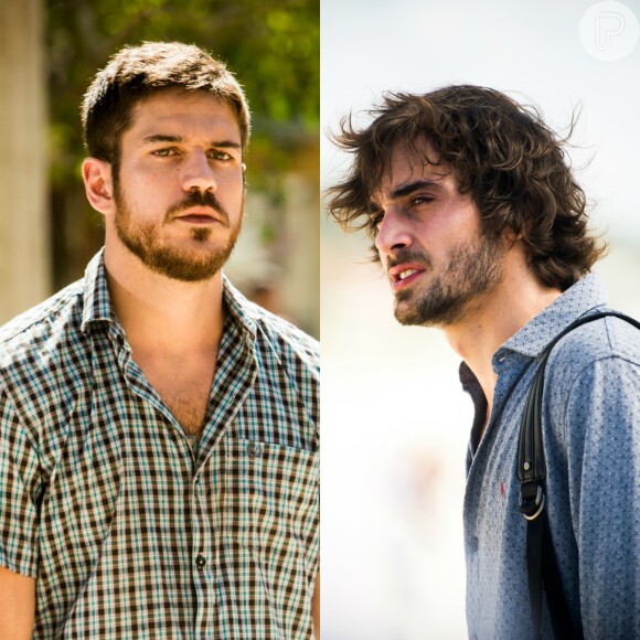 Zeca (Marco Pigossi) e Ruy (Fiuk) se reencontram, na novela 'A Força do Querer'