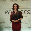 Ângela Vieira na festa de lançamento da novela 'Pega Pega', nos Estúdios Globo, no Rio, nesta quinta-feira, 18 de maio de 2017