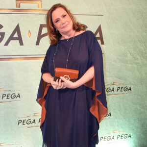 Elizabeth Savala na festa de lançamento da novela 'Pega Pega', nos Estúdios Globo, no Rio, nesta quinta-feira, 18 de maio de 2017