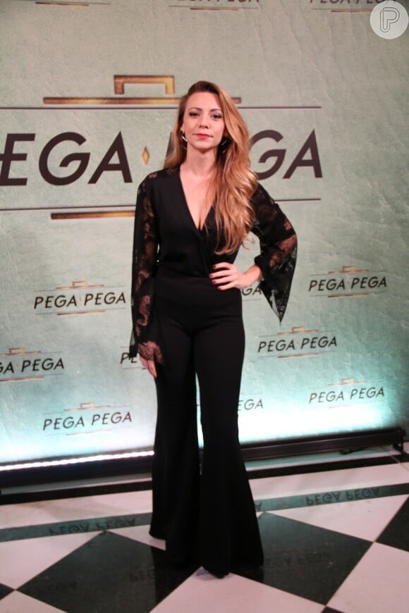 na festa de lançamento da novela 'Pega Pega', nos Estúdios Globo, no Rio, nesta quinta-feira, 18 de maio de 2017
