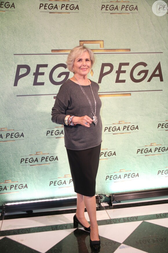 Irene Ravache na festa de lançamento da novela 'Pega Pega', nos Estúdios Globo, no Rio, nesta quinta-feira, 18 de maio de 2017