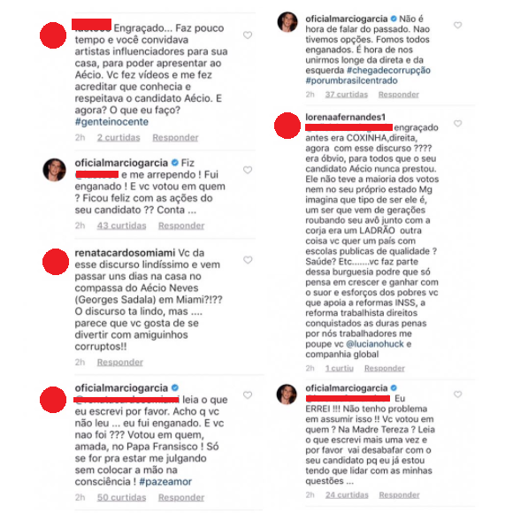 Marcio Garcia é criticado por desabafo sobre política e rebate internautas