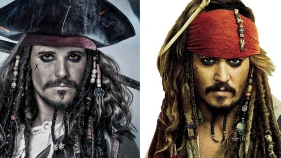 Bruno Gagliasso vira Jack Sparrow e elogia Johnny Depp: 'Minha referência'