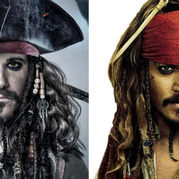 Bruno Gagliasso vira Jack Sparrow e elogia Johnny Depp em ensaio divulgado nesta sexta-feira, dia 26 de maio de 2017