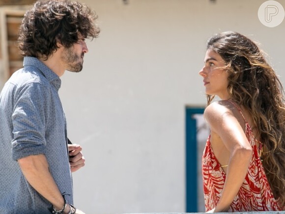 Ritinha (Isis Valverde) diz a Ruy (Fiuk) que ele não é seu dono e ameça deixá-lo, na novela 'A Força do Querer'