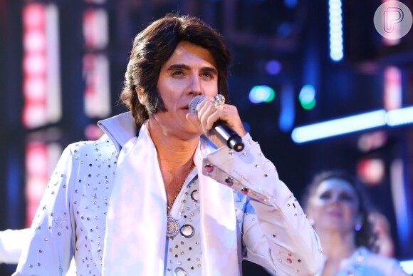 Eriberto Leão, que já foi Elvis no quadro, ficou incomodado com a crítica de Claudia Raia
