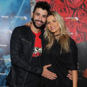 Andressa Suita, mulher de Gusttavo Lima, comemorou 8 meses de gravidez 