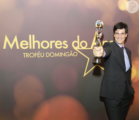 Mateus Solano ganhou o troféu de melhor ator no prêmio 'Melhores do Ano'
