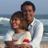 Carla Salle e Marcos Palmeira gravaram as sequências românticas na praia do Recreio, na Zona Oeste do Rio