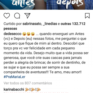 Deborah Secco e a filha, Maria Flor, foram elogiadas por Emilly, campeã do 'BBB17', ao compartilhar imagem em sua conta de Instagram