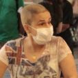 Claudia Rodrigues estava com a imunidade em baixa e, por isso, precisava de uma máscara cirúrgica