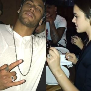 Bruna Marquezine e Neymar surgem com anéis iguais e fãs questionam: 'Aliança?'