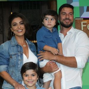 Juliana Paes é contra grito na criação dos filhos: 'Sempre busco uma história'