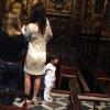 Antonio, filho caçula de Juliana Paes, é batizado na manhã domingo, 23 de março de 2014, no Mosteiro de São Bento, no Rio