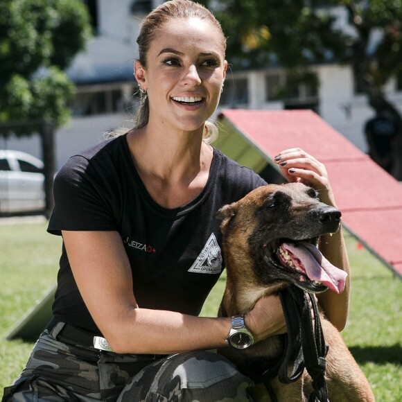 Jeiza (Paolla Oliveira) manda o cão Iron atrás de Bibi (Juliana Paes) e Rubinho (Emilio Dantas) em perseguição ao casal, na novela 'A Força do Querer', em julho de 2017